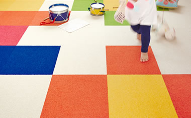 Tile carpets for homes