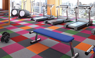 Tile carpets for offices