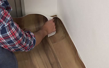 How to cut the sheet along the edges.