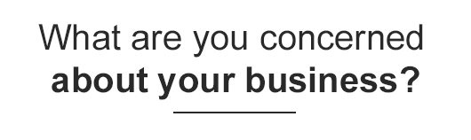 What are you concerned about your business?